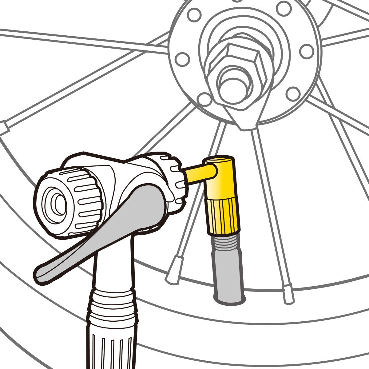 SCHRADER DRUK-RITE TOPEAK ventieladapter