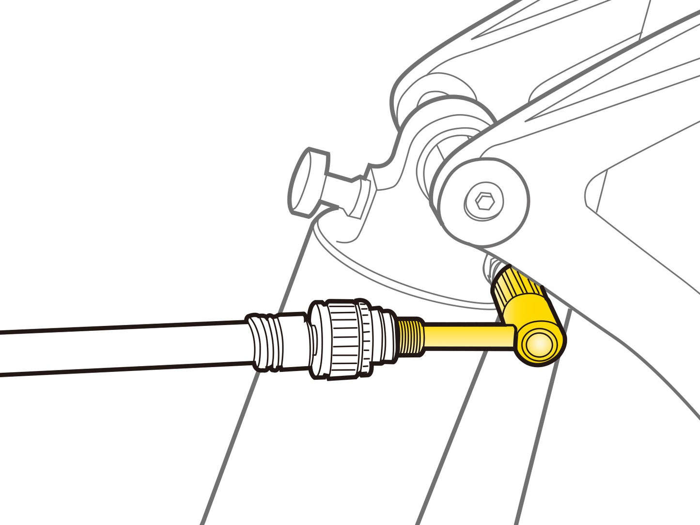 SCHRADER DRUK-RITE TOPEAK ventieladapter