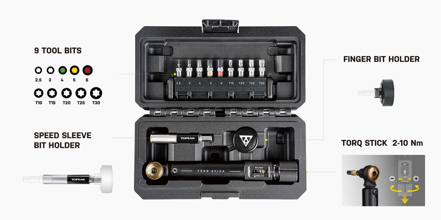 Torq TOPEAK STICK PRO momentsleutel (2-10 Nm)