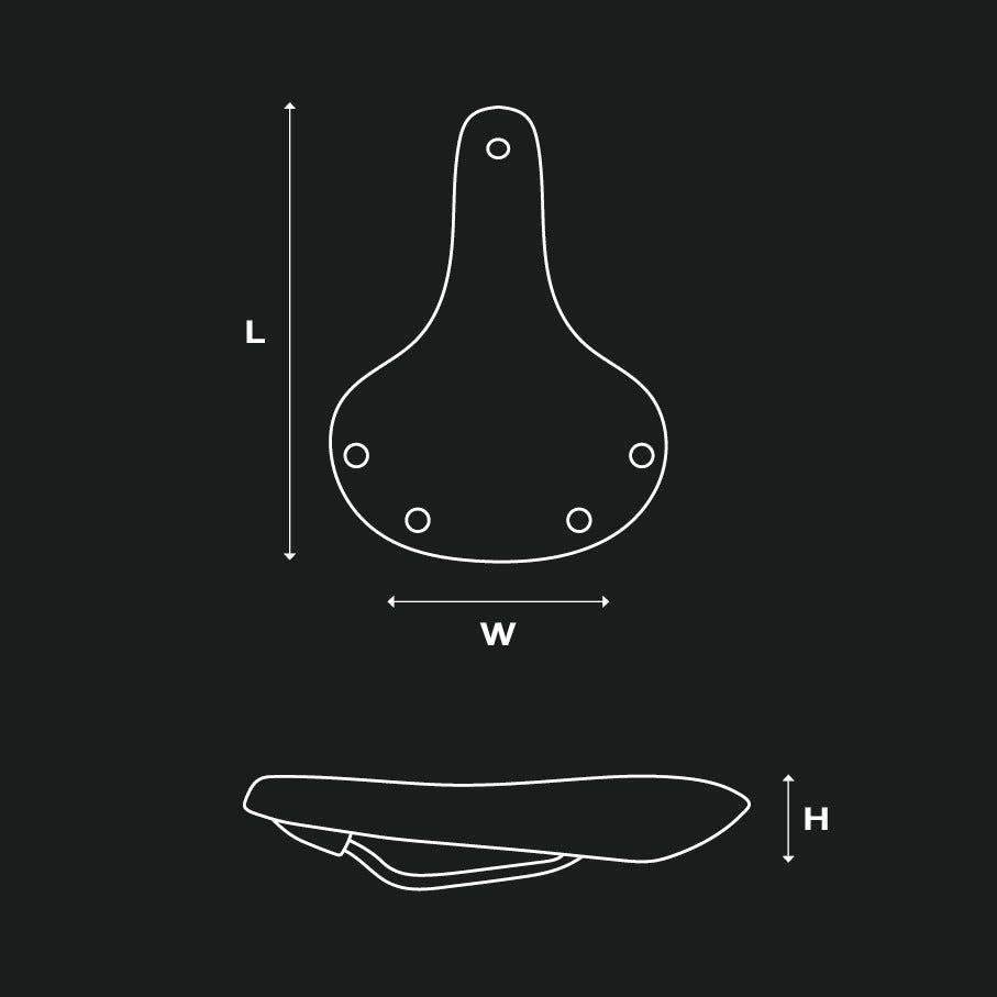 BROOKS CAMBIUM C67 Zadel Zwart