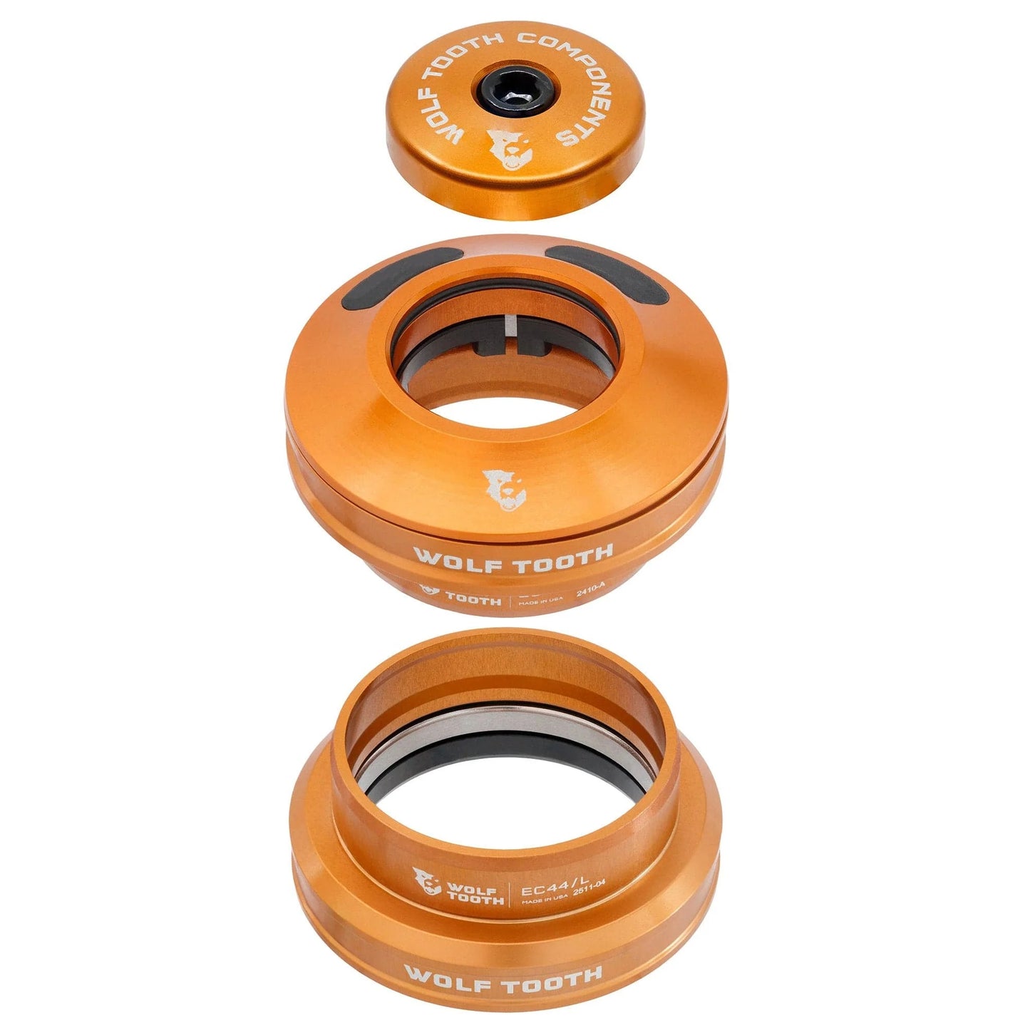 WOLF TOOTH EC44 Oranje Semi-Integraal Hoofdtelefoon