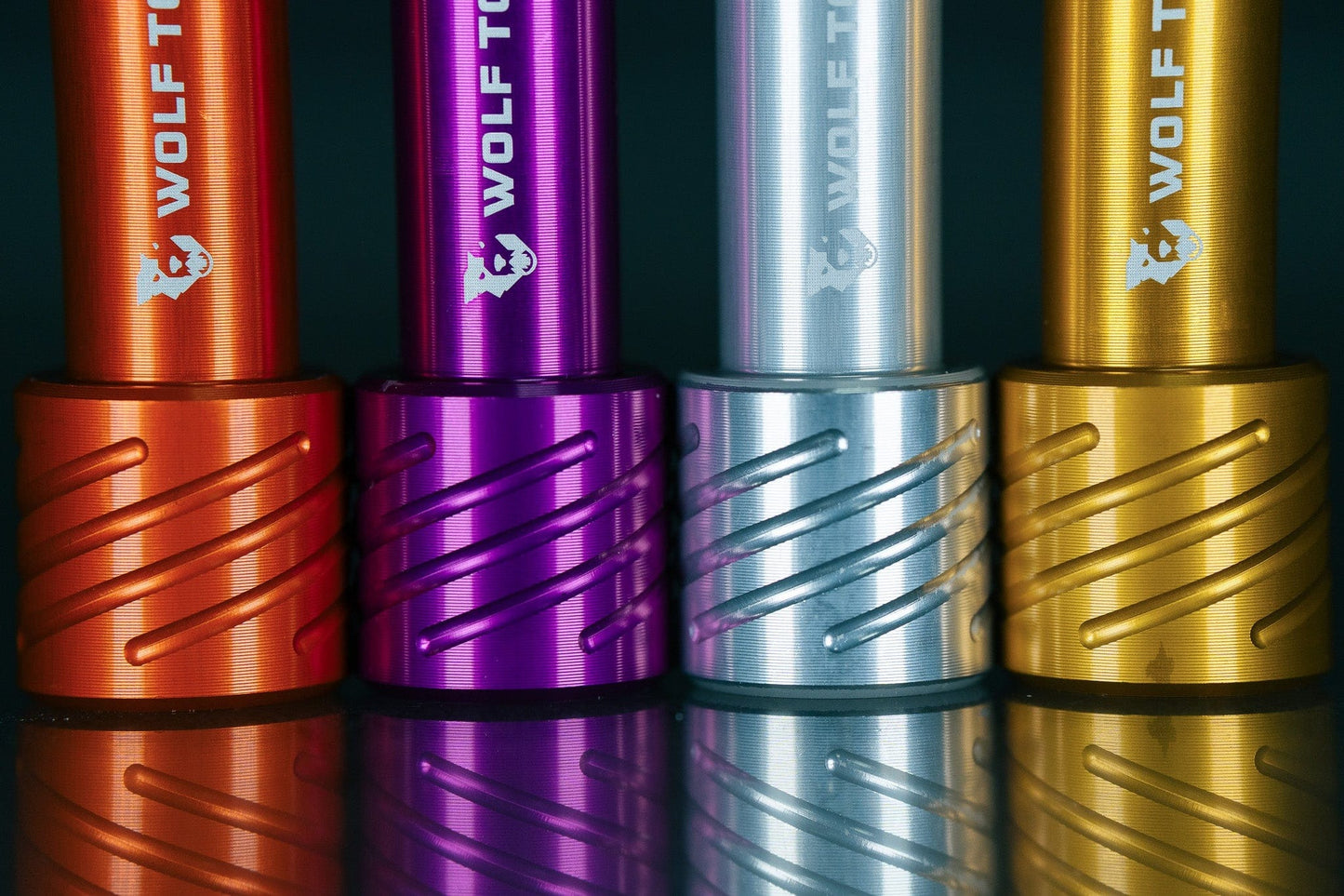WOLF TOOTH Voorwielas voor FOX 36/38 Voorvork 15x110 mm Boost Oranje