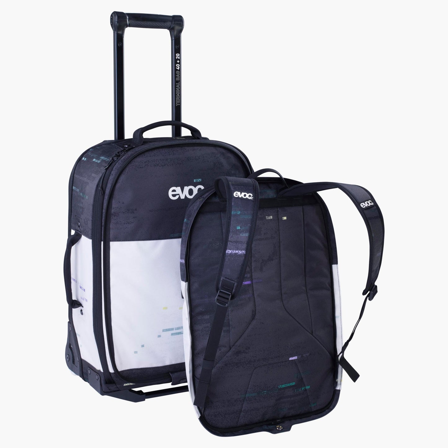 EVOC Trolley koffer 40L +20L Zwart/wit