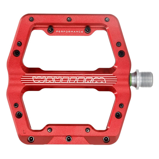 WOLF TOOTH WAVEFORM PERFORMANCE platte pedalen, rood