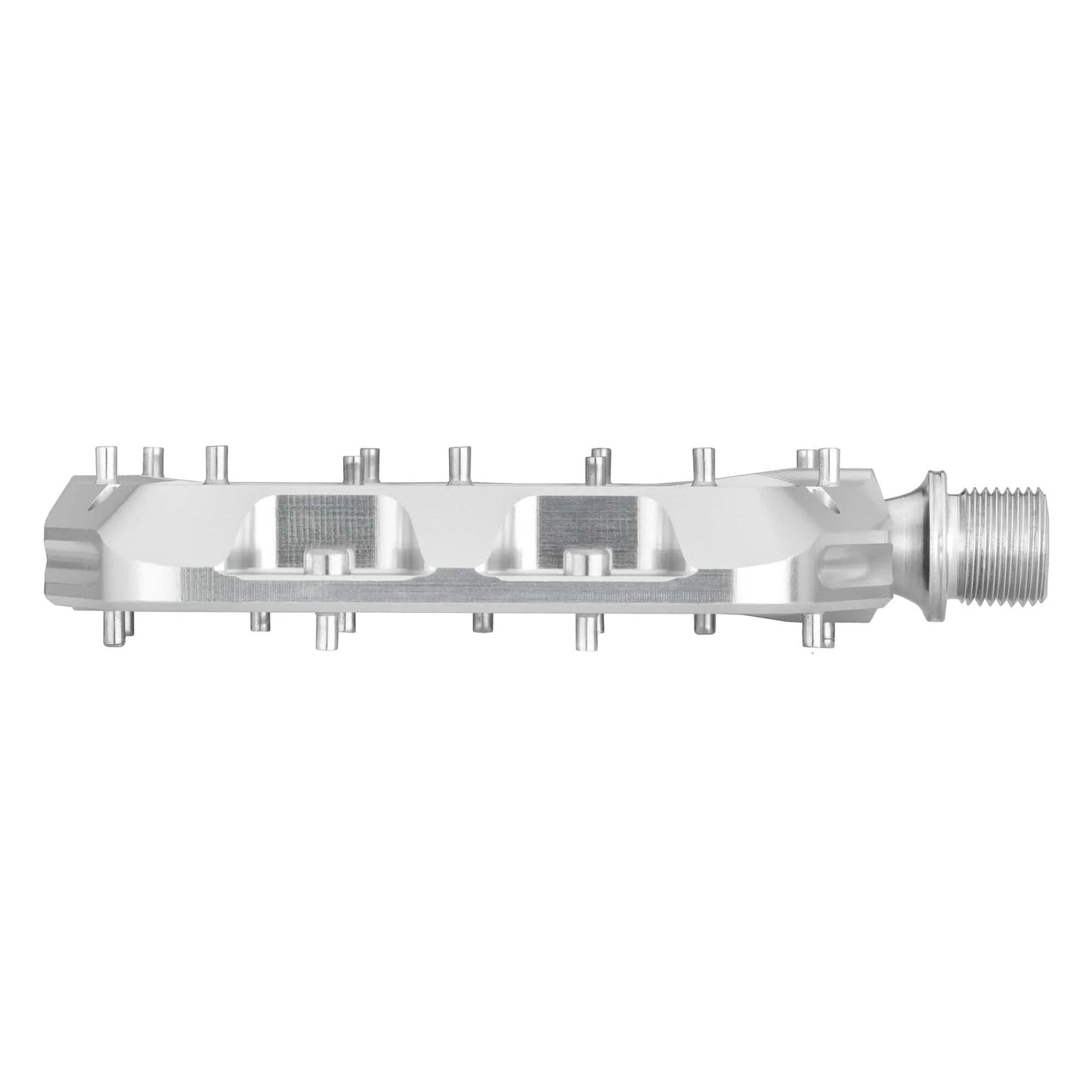 WOLF TOOTH WAVEFORM brede platte pedalen, zilver