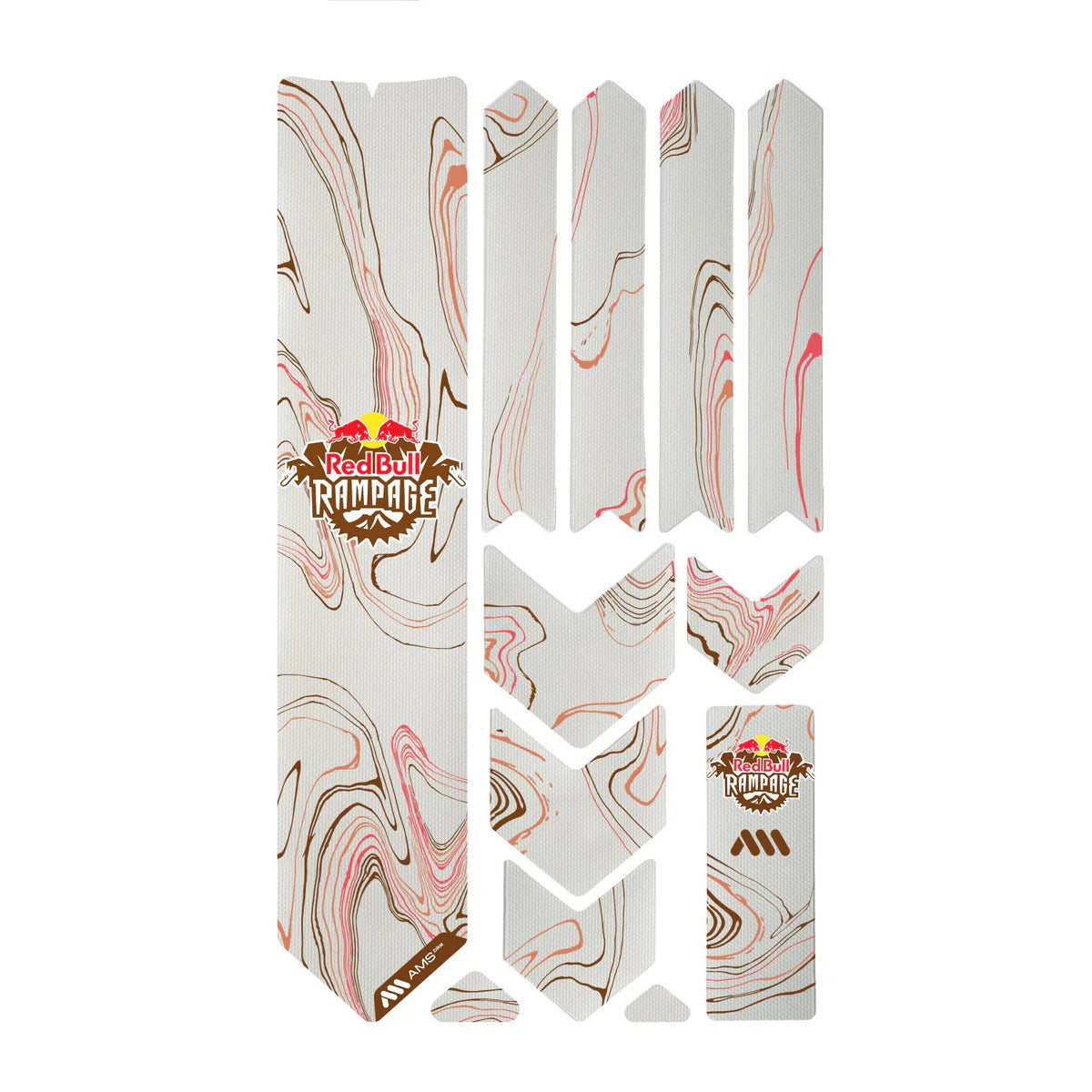 Zelfklevende framebeschermer voor ALL MOUNTAIN STYLE EXTRA Red Bull Rampage Ridgeline Bruin