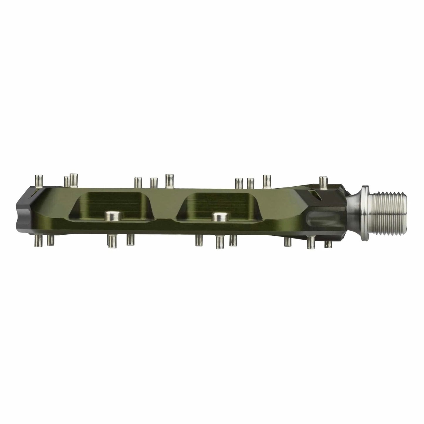 WOLF TOOTH WAVEFORM platte pedalen, Large, olijfgroen