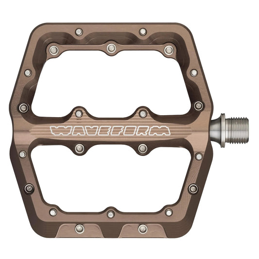 WOLF TOOTH WAVEFORM platte pedalen, Large, Espresso
