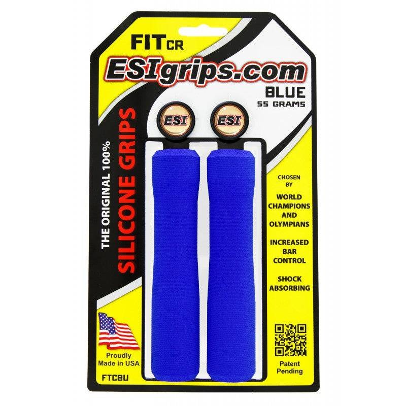 Handvatten ESI FIT CR (CHUNKY/RACER'S EDGE COMBO) 130 mm Blauw