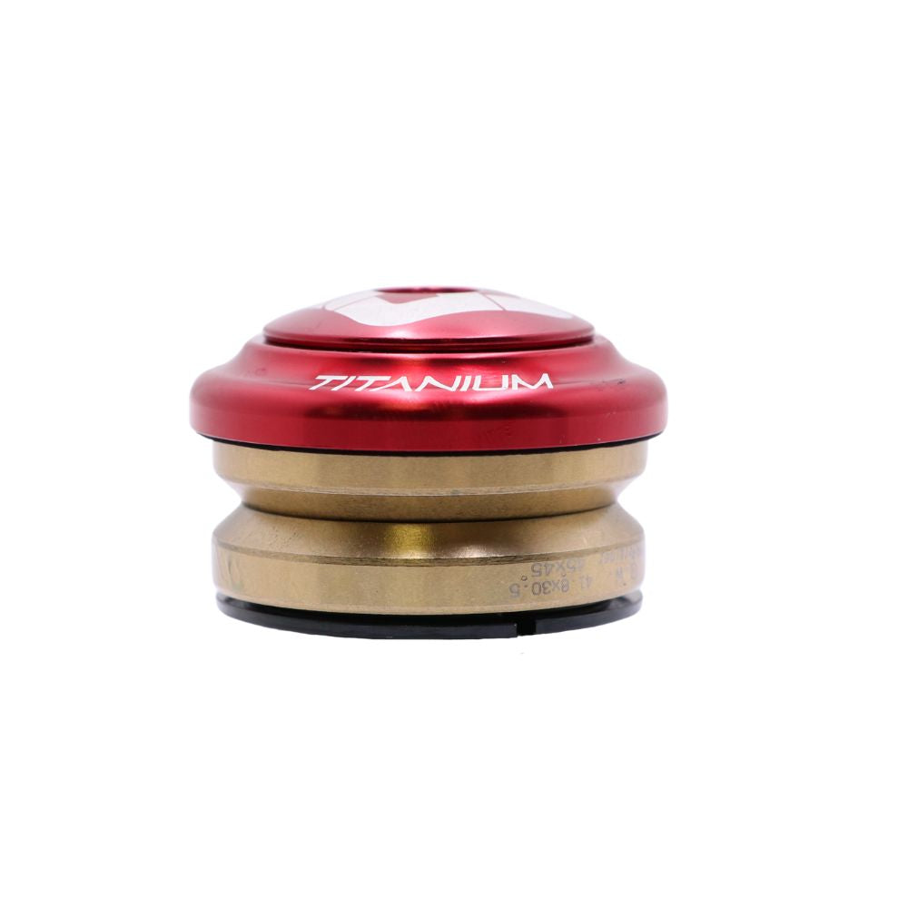 Geïntegreerd Stuurlager PRIDE Ti45 Titanium iIS42 1"1/8 Rood
