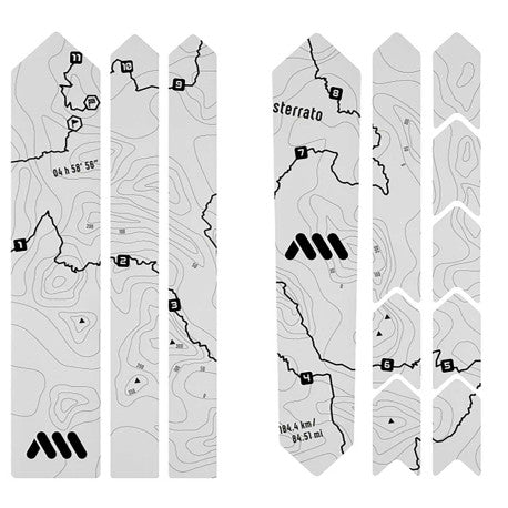 Zelfklevende framebeschermer voor ALL MOUNTAIN STYLE EXTRA Gravel/Road Sterrato Zwart