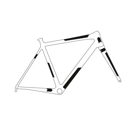 Zelfklevende framebeschermer voor ALL MOUNTAIN STYLE EXTRA Gravel/Road Sterrato Zwart