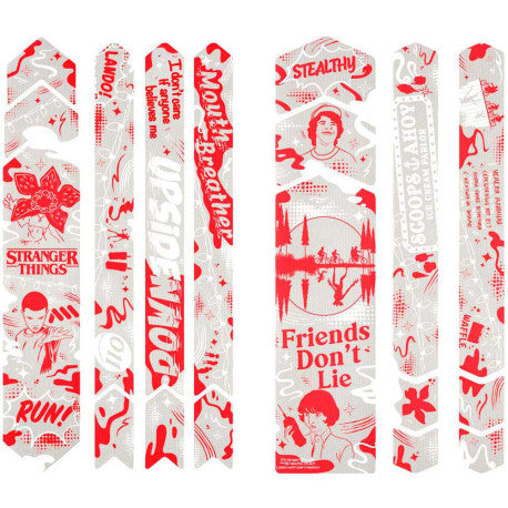 ALLE MOUNTAIN STYLE VOLLEDIGE framebeschermer Stranger Things UpsideDown Wit