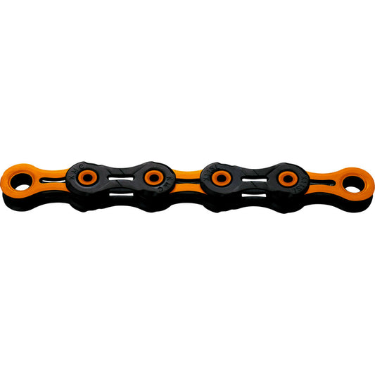 KMC DLC12 12V ketting Zwart/Wit Oranje