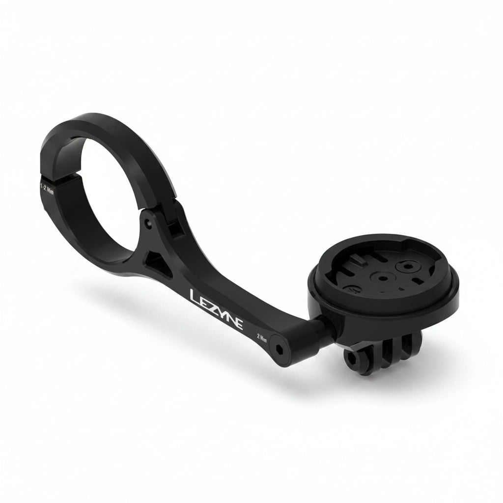 LEZYNE-fietsstanghouder voor GARMIN/WAHOO/LEZYNE GPS, zwart
