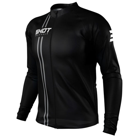 Shirt met lange mouwen SHOT Unlimited Zip Zwart