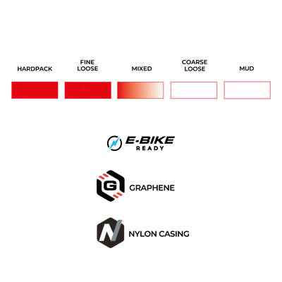VITTORIA Martello 29x2.4 Trail Graphene 2.0 Tubeless Ready Soft Zwart/Beige band