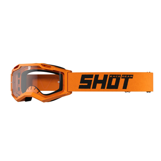 SHOT Assault 2.0 Solid Glanzend Fluorescerend Oranje masker