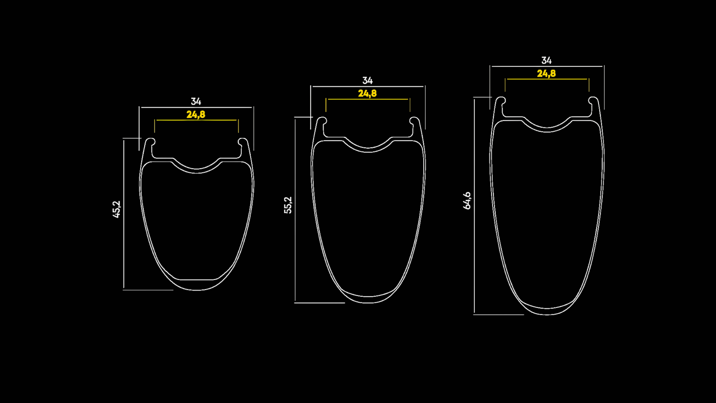 Wielpaar MAVIC COMETE 55-65 Tubeless Ready (Center Lock)