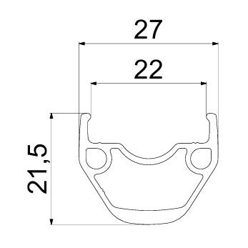 MAVIC ACCESS RG22 DISC (Center Lock) QR achterwiel
