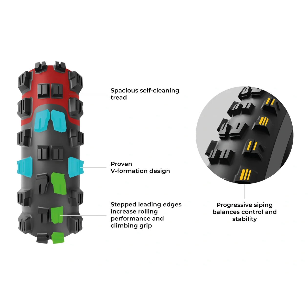 VITTORIA Mazza 29x2.4 Trail Graphene 2.0 Tubeless Ready Soft Black band