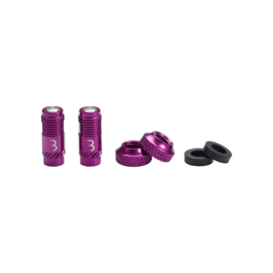 Ventieldoppen BBB CORE CAP paars (x2)