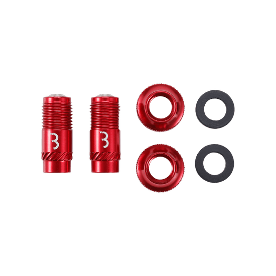 Ventieldoppen BBB CORE CAP Rood (x2)