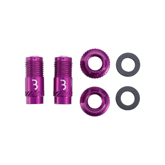 Ventieldoppen BBB CORE CAP paars (x2)