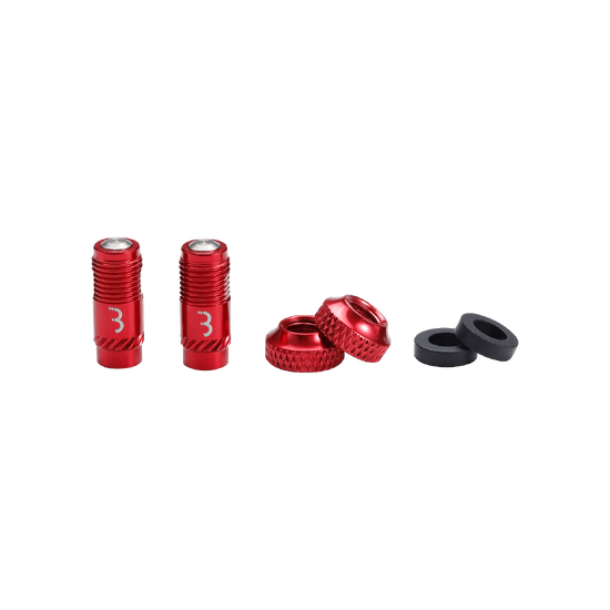 Ventieldoppen BBB CORE CAP Rood (x2)
