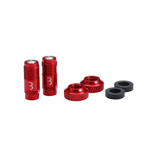 Ventieldoppen BBB CORE CAP Rood (x2)