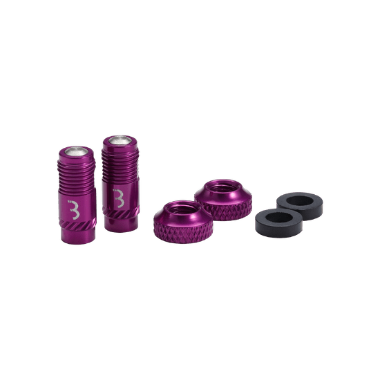 Ventieldoppen BBB CORE CAP paars (x2)