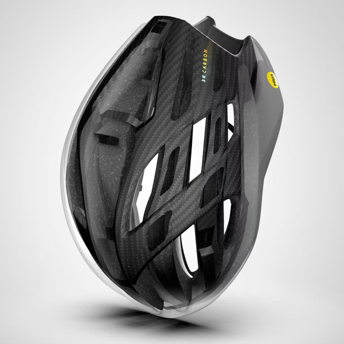 MET TRENTA 3K CARBON MIPS Road Helm Wit Zilver Mat