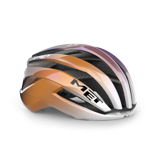 MET TRENTA 3K CARBON UAE TEAM ADQ 2026 Violet/Oranje Helm