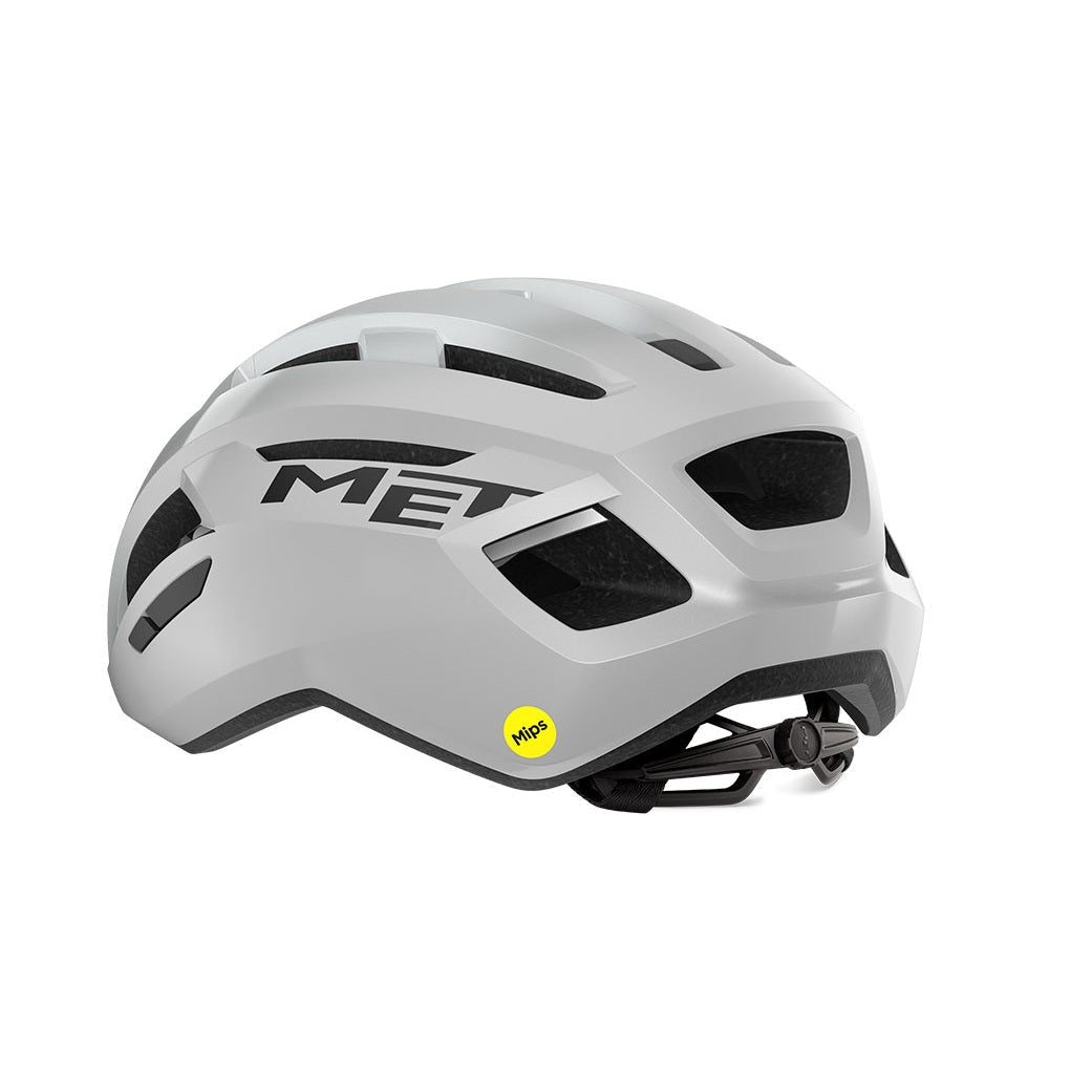 MET VINCI MIPS Road Helm Wit Zilver Glanzend