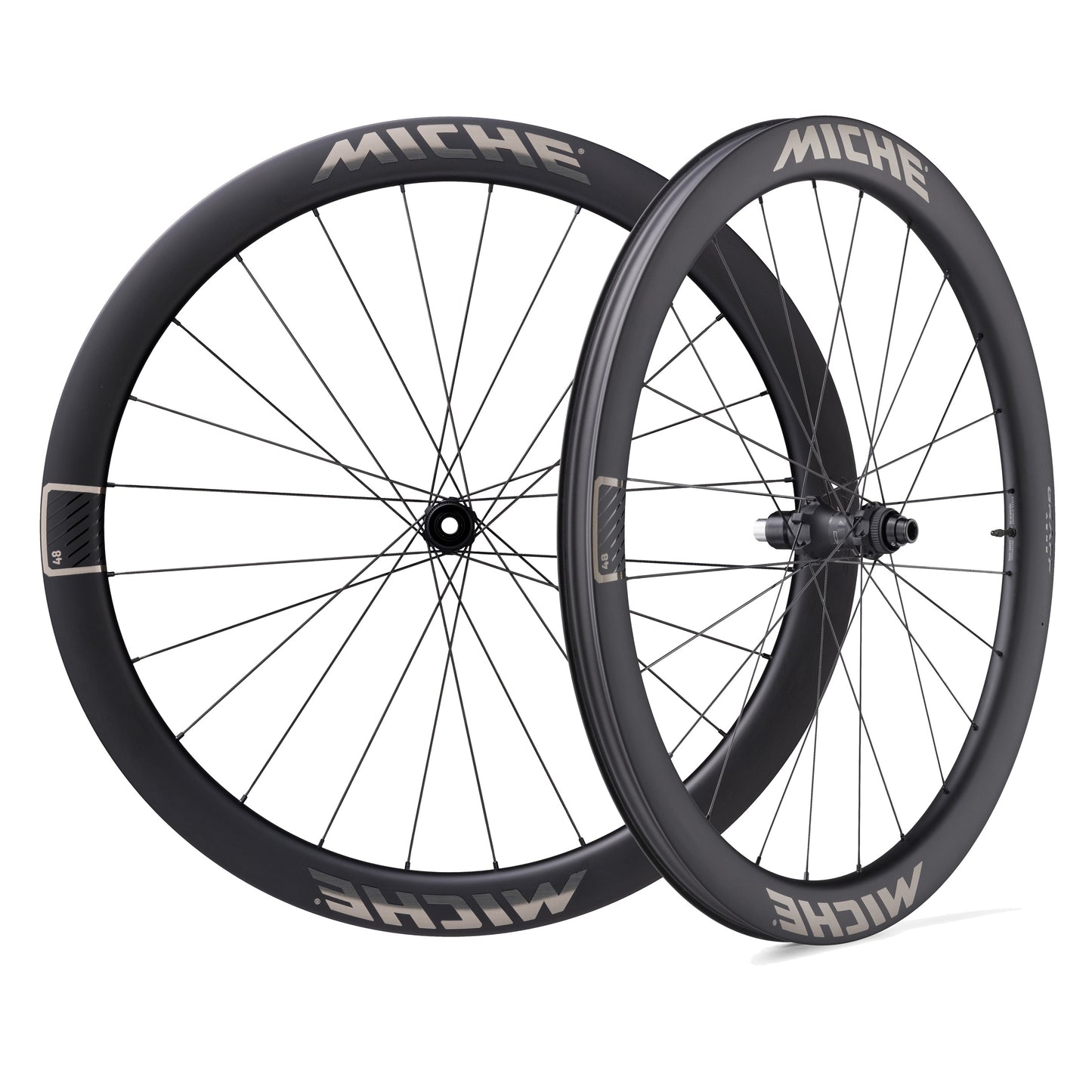 Paar MICHE GRAFF AERO 48 Tubeless Ready wielen (Center Lock)