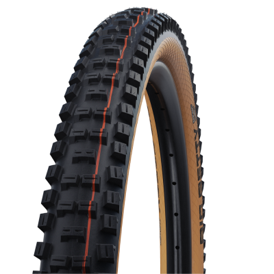 SCHWALBE BIG BETTY 27.5x2.40 ADDIX SOFT SUPERGRAVITY Tubeless Ready Zachte Zwarte/Bruine band