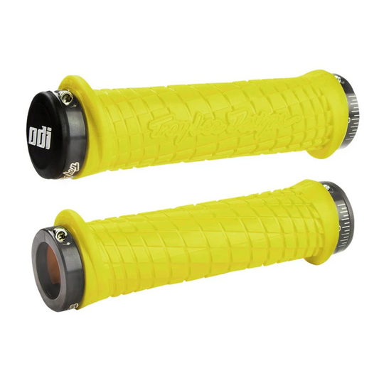 ODI TROY LEE DESIGNS Lock-On handvatten 130 mm Geel