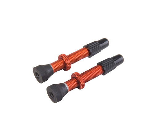 Set van 2 VAR Presta ventielen Aluminium 35 mm Oranje