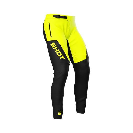 Broek SHOT Airy Bloom neongeel