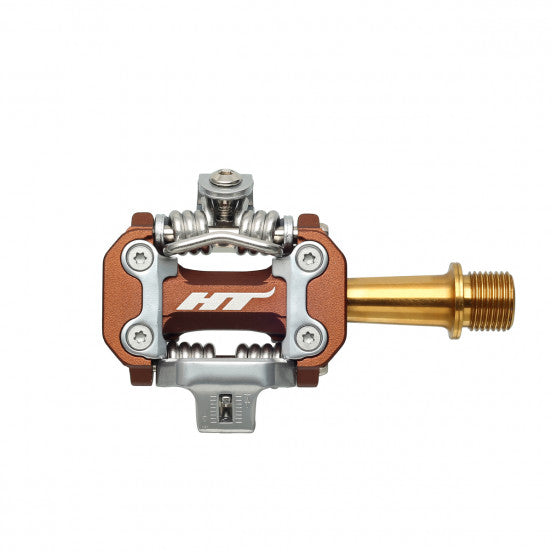 HT COMPONENTS M2 Titanium Bronze pedalen