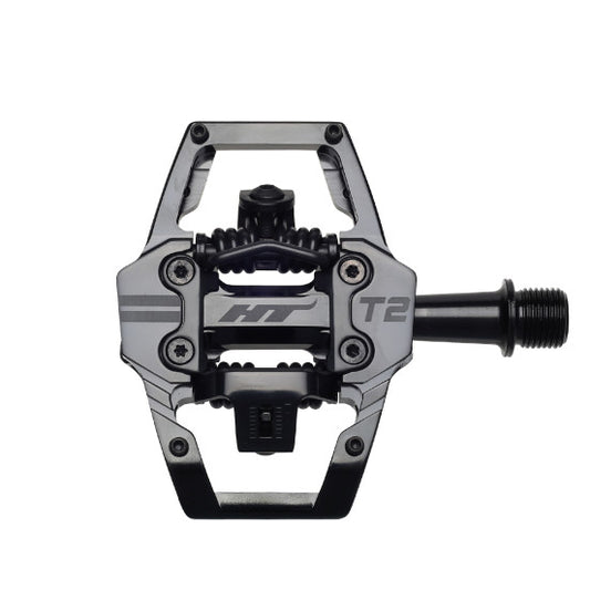 HT COMPONENTS T2 Black Stealth pedalen