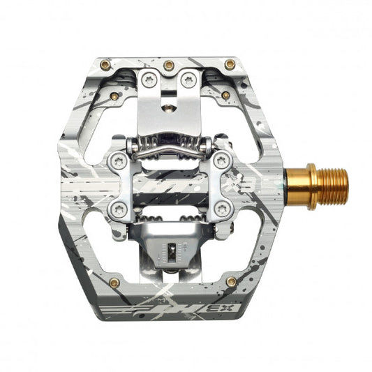 HT COMPONENTS X3 Titanium Camo Grey pedalen