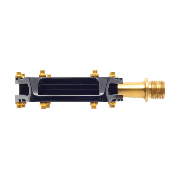 HT COMPONENTS AR09T Titanium platte pedalen zwart