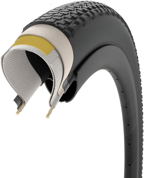 PIRELLI CINTURATO GRAVEL H High Performance 700c Tubeless Ready-band, zwart