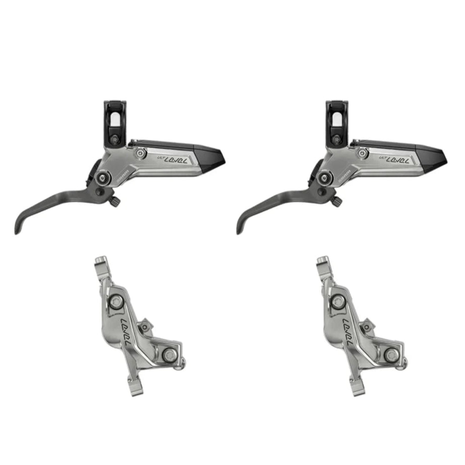 Paar SRAM LEVEL ULTIMATE STEALTH 4 zuiger Silver remmen