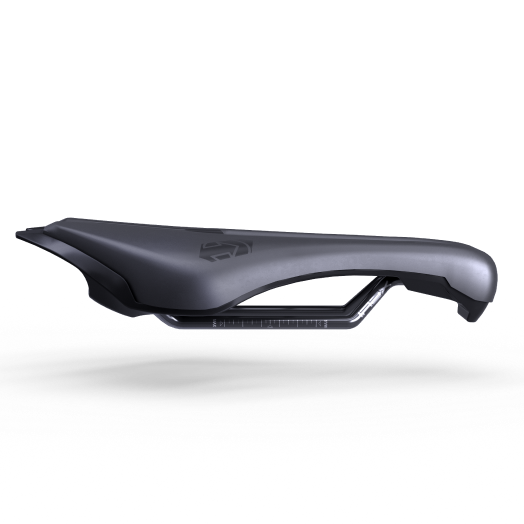 PRO Stealth Aero Zadel 132mm Roestvrij Staal Rails Zwart