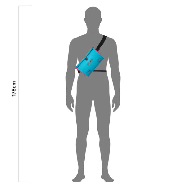 Stuurtas ORTLIEB VELO SLING CYBER 3 L Cyberblauw/Roze
