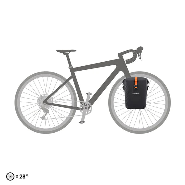 Paar ORTLIEB GRAVEL PACK 29 L Bagagetassen Zwart