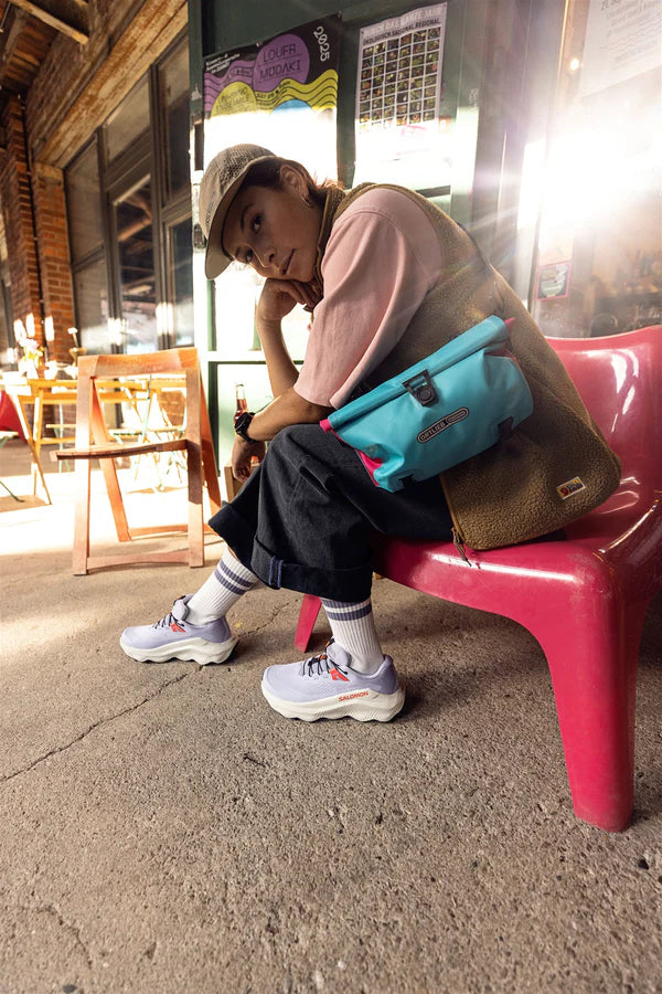 Stuurtas ORTLIEB VELO SLING CYBER 3 L Cyberblauw/Roze