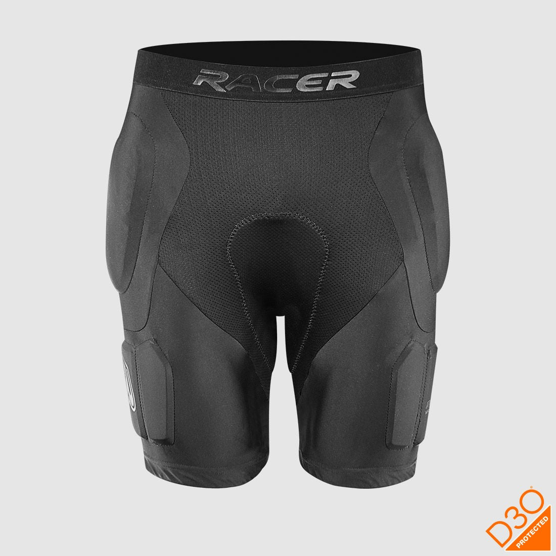 RACER D3O beschermshort zwart